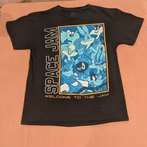 Space Jam Looney Tunes Graphic T-Shirt Tee Mens Unisex Medium